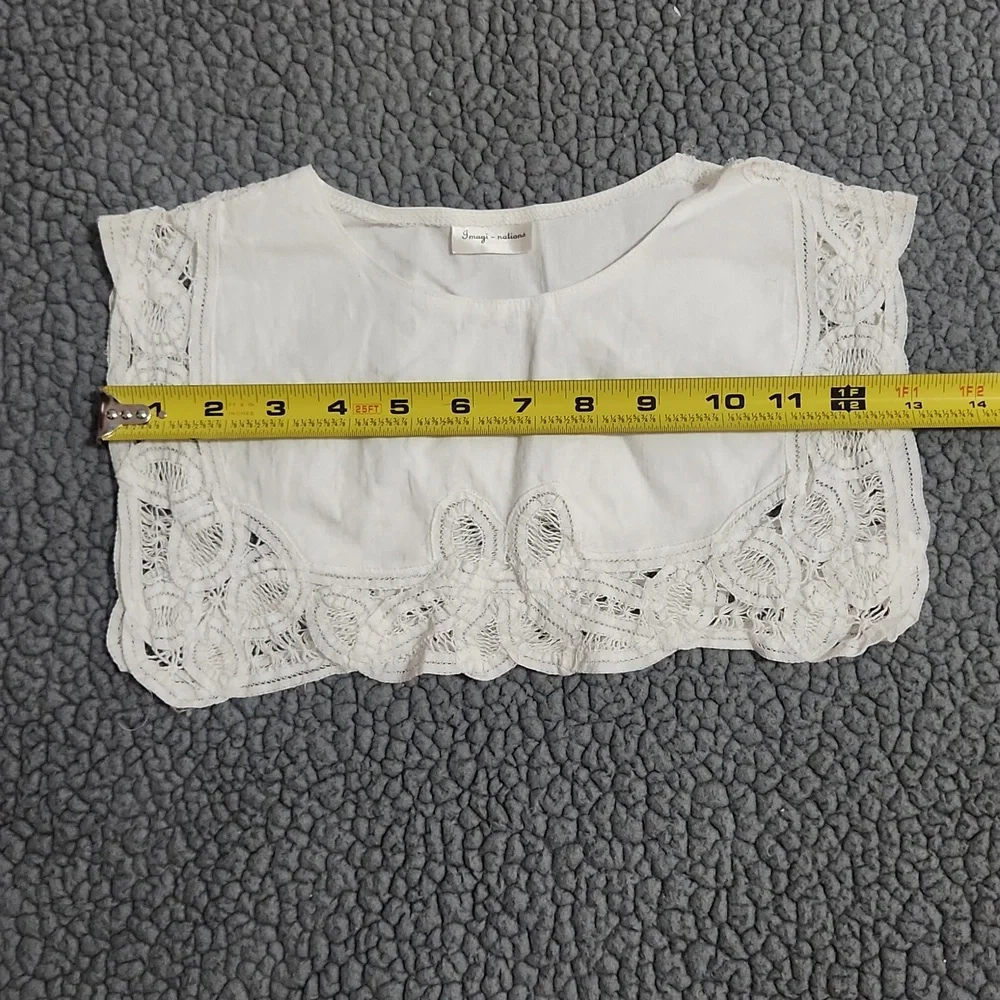 Vintage White Cotton Bib